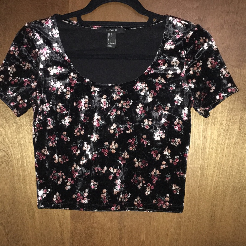 Velvet Crop Top